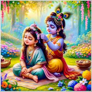 Baby Radha Krishna wallpaper