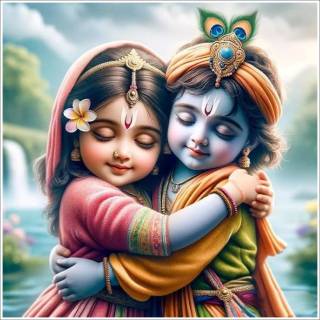 Baby Radha Krishna wallpaper