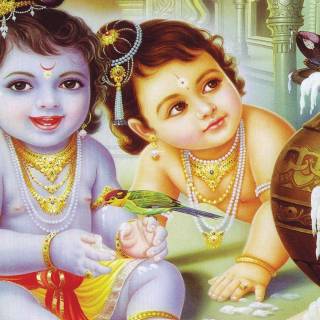 Baby Radha Krishna wallpaper