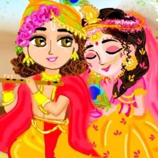 Baby Radha Krishna wallpaper