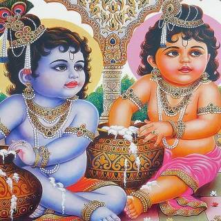 Baby Radha Krishna wallpaper