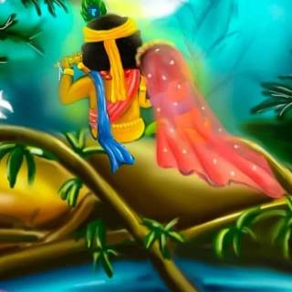 Cute little Krishna wallpaper