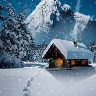 iPhone 13 HD winter wallpaper