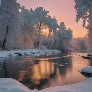 iPhone 13 HD winter wallpaper