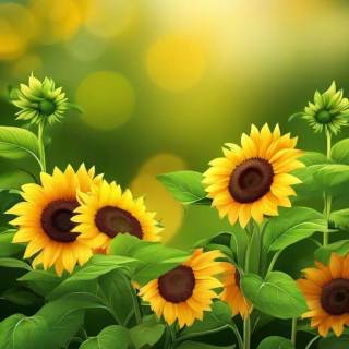 Sunflowers phone wallpaper