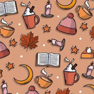 Cozy autumn phone wallpaper