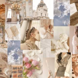 Light academia wallpaper