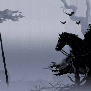 Knight on horse wallpaper