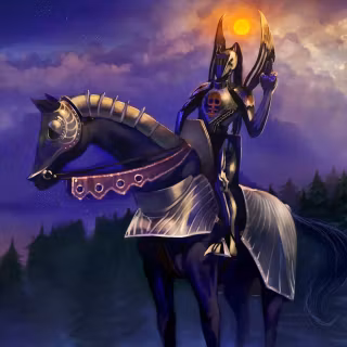 Knight on horse wallpaper