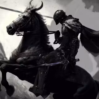 Knight on horse wallpaper