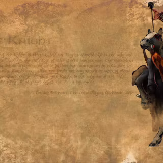 Knight on horse wallpaper