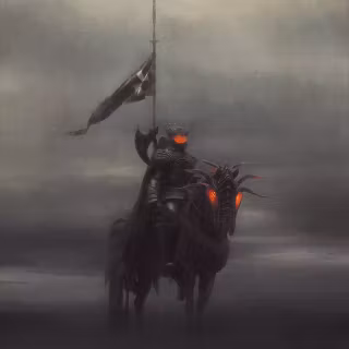 Knight on horse wallpaper