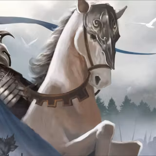Knight on horse wallpaper