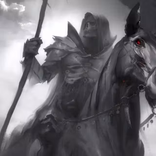 Knight on horse wallpaper