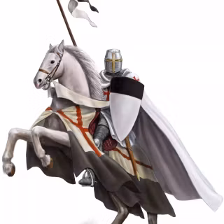 Knight on horse wallpaper