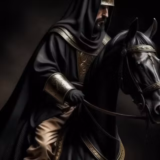 Knight on horse wallpaper