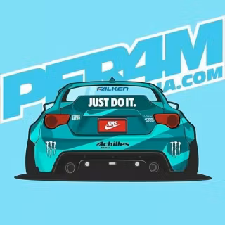 Cartoon Toyota 86 iPhone wallpaper