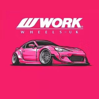 Cartoon Toyota 86 iPhone wallpaper