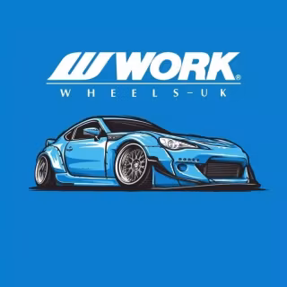 Cartoon Toyota 86 iPhone wallpaper
