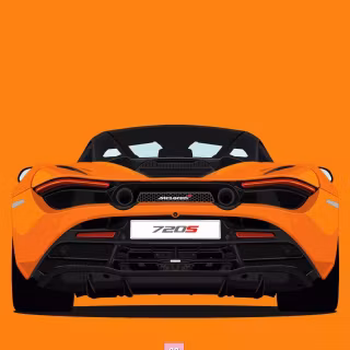 Cartoon McLaren iPhone wallpaper