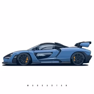 Cartoon McLaren iPhone wallpaper