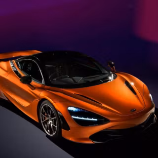 Orange car iPhone wallpaper