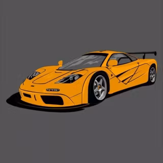 Cartoon McLaren iPhone wallpaper