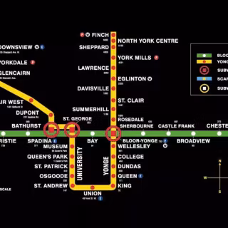 TTC subway map wallpaper