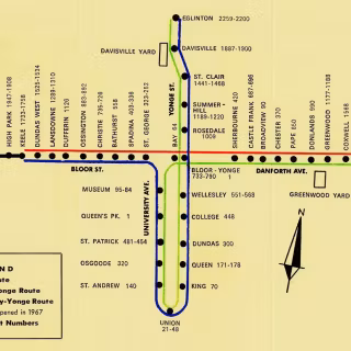 TTC subway map wallpaper