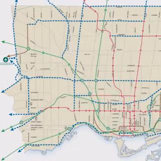TTC subway map wallpaper