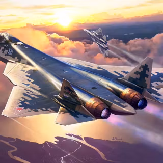 Russian jet wallpaper