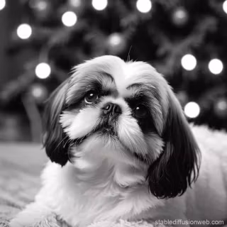 Black Shih Tzu wallpaper