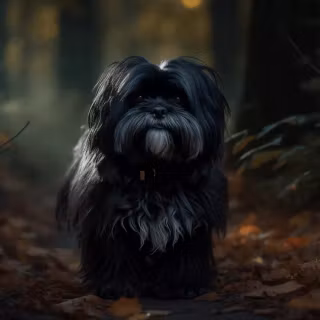 Black Shih Tzu wallpaper