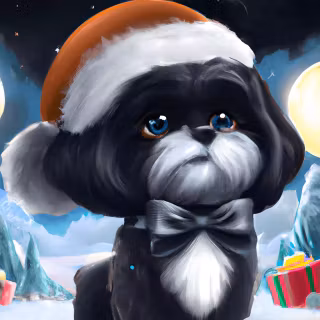 Black Shih Tzu wallpaper