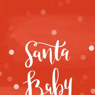 Santa baby wallpaper