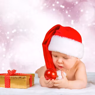 Santa baby wallpaper