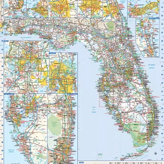 Florida map wallpaper