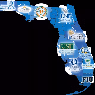Florida map wallpaper
