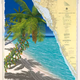 Florida map wallpaper