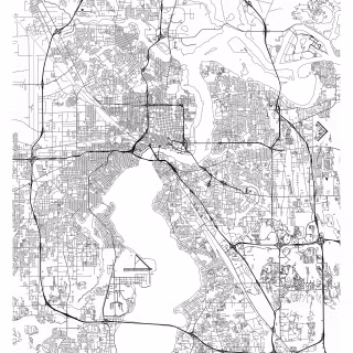 Florida map wallpaper