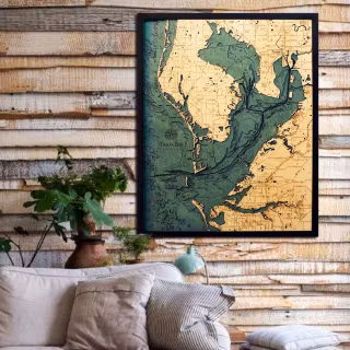 Florida map wallpaper