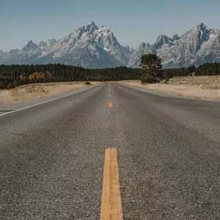 American road wallpaper