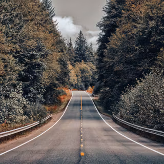 American road wallpaper