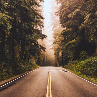American road wallpaper