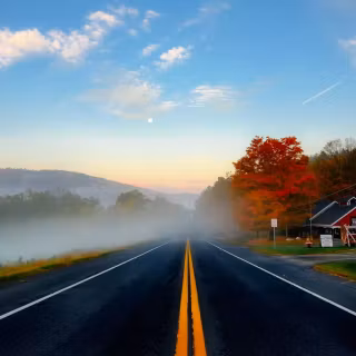 American road wallpaper