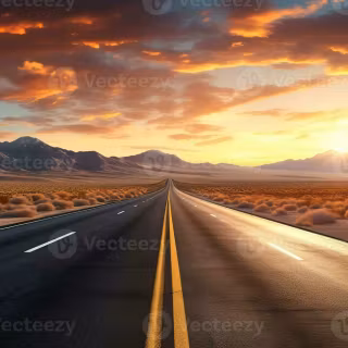 American road wallpaper