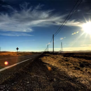 American road wallpaper