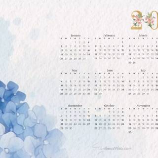 2025 calendar wallpaper