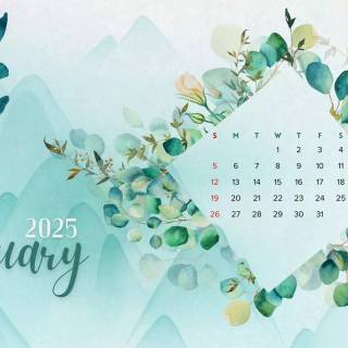 2025 calendar wallpaper