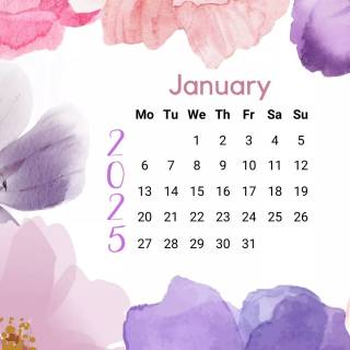 2025 calendar wallpaper